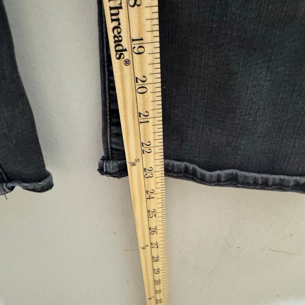 Madewell‎ Cali Demi-Boot Jeans Women’s Sz 26 Black Button Fly High Rise Stretch - Picture 10 of 15